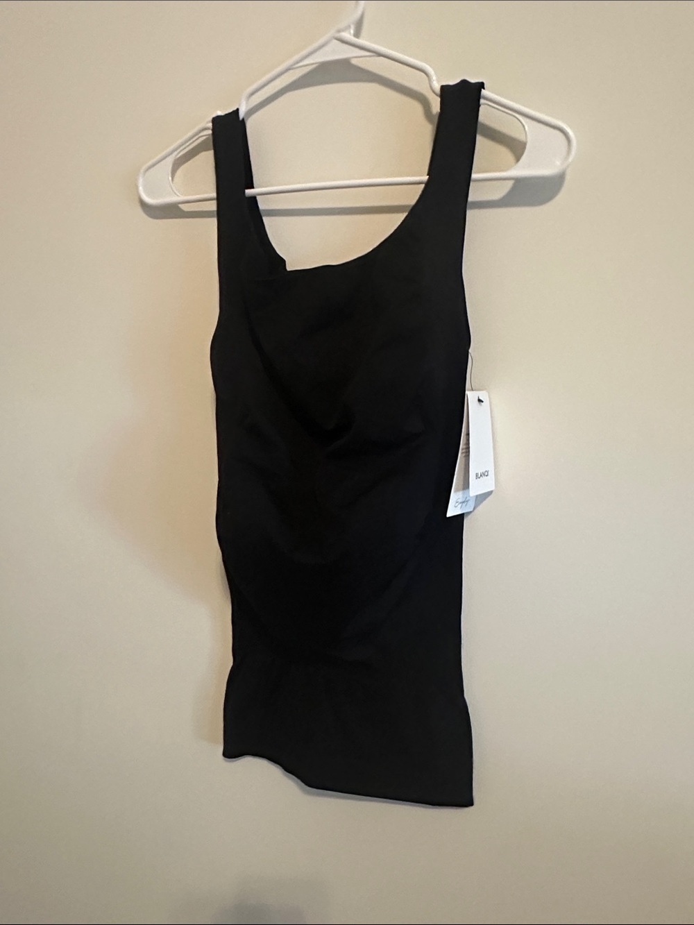 BLANQI MATERNITY  Black Scoop Neck Tank